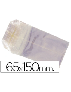 CI | Bolsas celofan 65x150 mm -paquete 100