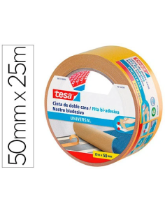 CI | Cinta adhesiva tesa doble cara universal 25 m x 50 mm
