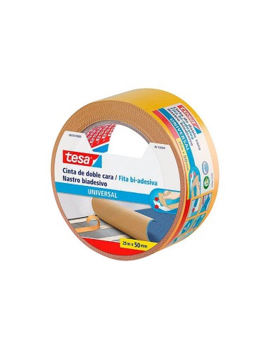 CI | Cinta adhesiva tesa doble cara universal 25 m x 50 mm