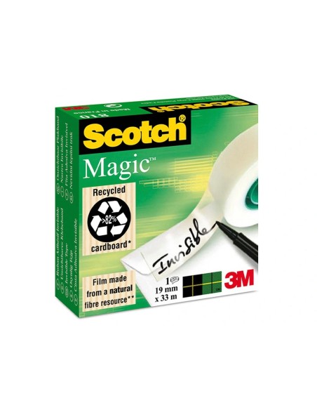 CI | Cinta adhesiva scotch magic 33x19 mm - pack de 6 rollos