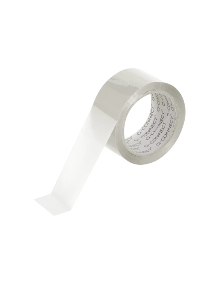 CI | Cinta adhesiva q-connect polipropileno transparente 132mt x 50mm para embalaje