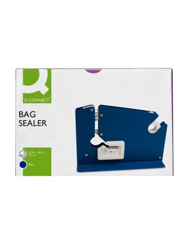 CI | Maquina q-connect cierra bolsa metalica pintada azul