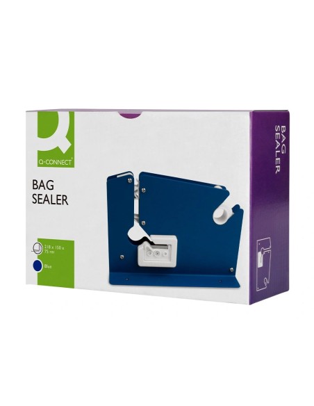 CI | Maquina q-connect cierra bolsa metalica pintada azul
