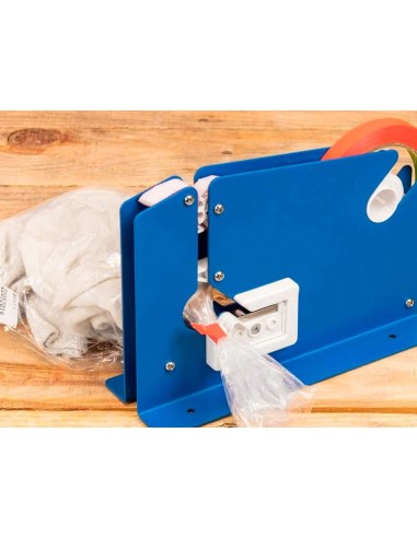 CI | Maquina q-connect cierra bolsa metalica pintada azul