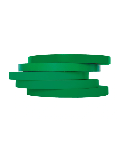 CI | Cinta adhesiva q-connect 66m x 9mm verde para cerrar bolsas