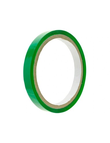 CI | Cinta adhesiva q-connect 66m x 9mm verde para cerrar bolsas