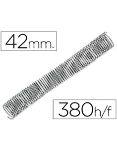 CI | Espiral metalico q-connect 64 5:1 42mm 1,2mm caja de...