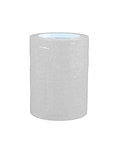 CI | Cinta adhesiva q-connect 66m x 9mm blanca para cerrar bolsas