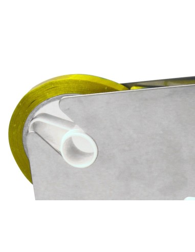 CI | Cinta adhesiva q-connect 66m x 9mm amarilla para cerrar bolsas