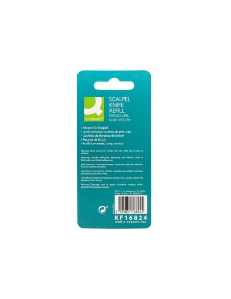 CI | Repuesto cuter bisturi q-connect kf00289 blister de 5 unidades