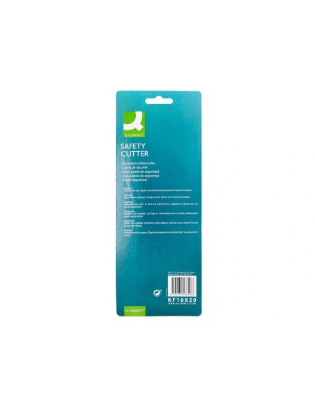 CI | Cutter q-connect combi de seguridad sx782n-1 con cuchilla fija oculta para evitar cortes