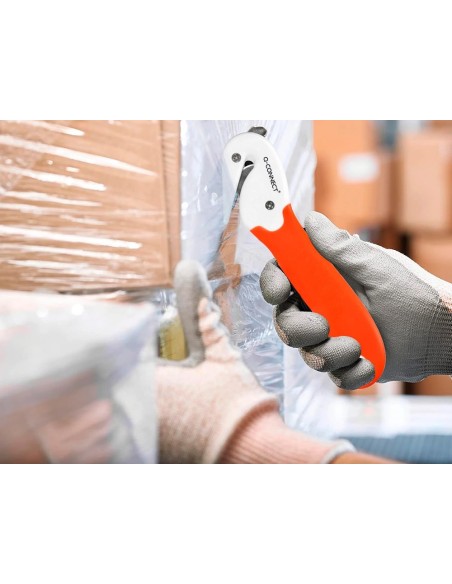 CI | Cutter q-connect combi de seguridad sx782n-1 con cuchilla fija oculta para evitar cortes
