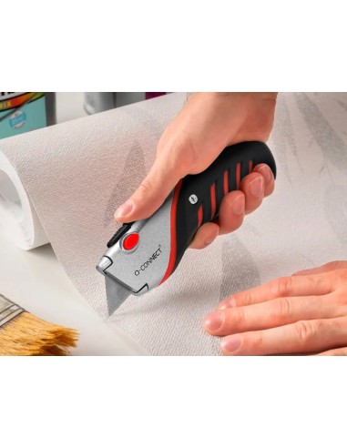 CI | Cuter q-connect sx1500 metalico ancho negro y rojo con mango de plastico