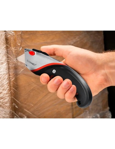 CI | Cuter q-connect sx1500 metalico ancho negro y rojo con mango de plastico