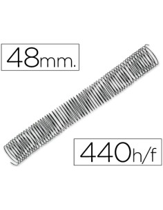 CI | Espiral metalico q-connect 64 5:1 48mm 1,2mm caja de...