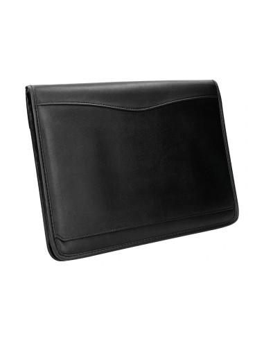 CI | Carpeta portafolios cremallera con bolsa para movil y tarjetero color negro 260x355 mm