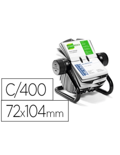 CI | Tarjetero duraclip visifix rotatorio 200 fundas para...