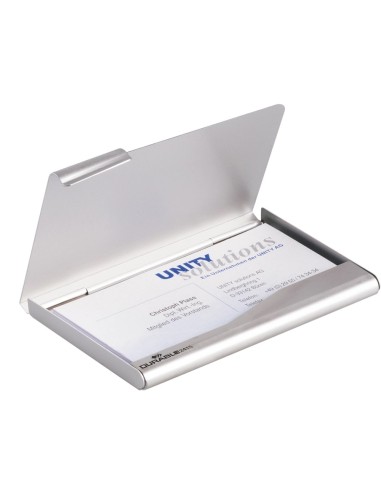 CI | Tarjetero durable aluminio capacidad 20...