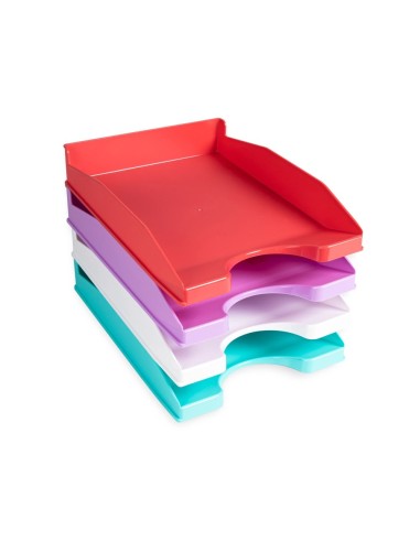 CI | Bandeja Sobremesa Plastico Q-Connect Lavanda Opaco 240X70X340 Mm
