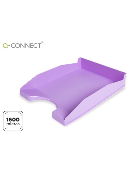 CI | Bandeja Sobremesa Plastico Q-Connect Lavanda Opaco 240X70X340 Mm