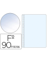 CI | Funda multitaladro saro folio 90 mc pvc cristal caja de 100 unidades