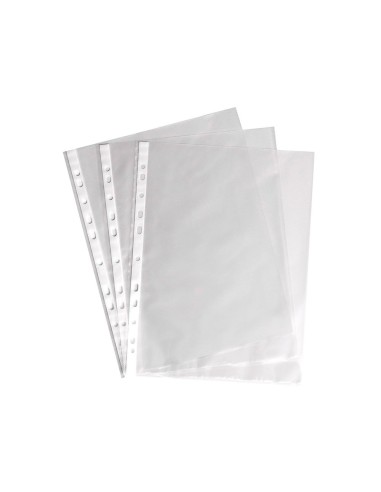 CI | Funda multitaladro saro folio 90 mc pvc cristal caja de 100 unidades