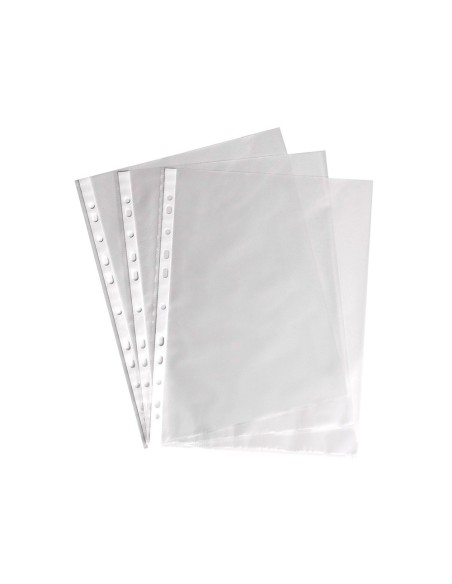 CI | Funda multitaladro saro folio 90 mc pvc cristal caja de 100 unidades