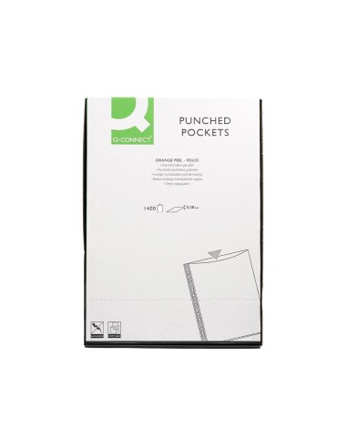 CI | Funda multitaladro q-connect folio 80 mc piel de naranja caja de 1400 unidades