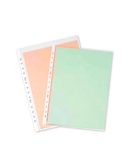 CI | Funda multitaladro q-connect folio 80 mc cristal caja de 1400 unidades