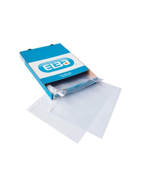 CI | Funda multitaladro elba standard folio 70 micras cristal caja de 100 unidades