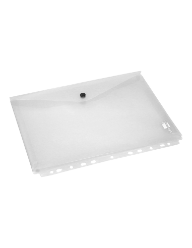 CI | Carpeta liderpapel dossier broche 36664 polipropileno din a4 pack de 5 incolora transparente multitaladro