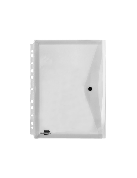 CI | Carpeta liderpapel dossier broche 36664 polipropileno din a4 pack de 5 incolora transparente multitaladro
