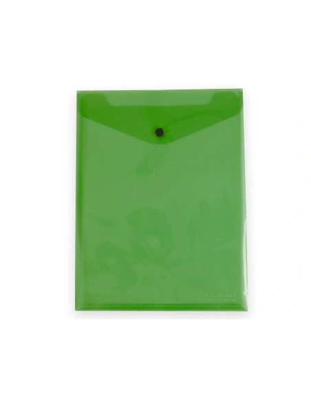 CI | Carpeta Liderpapel Dossier Broche Polipropileno Din A4 Formato Vertical Con Fuelle Verde Translucido