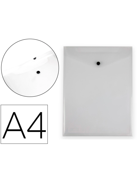 CI | Carpeta Liderpapel Dossier Broche Polipropileno Din A4 Formato Vertical Con Fuelle Transparente