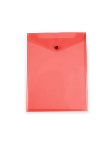 CI | Carpeta Liderpapel Dossier Broche Polipropileno Din A4 Formato Vertical Con Fuelle Rojo Translucido