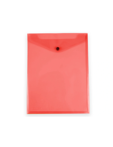 CI | Carpeta Liderpapel Dossier Broche Polipropileno Din A4 Formato Vertical Con Fuelle Rojo Translucido