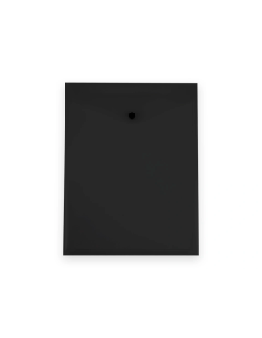 CI | Carpeta Liderpapel Dossier Broche Polipropileno Din A4 Formato Vertical Con Fuelle Negro Opaco