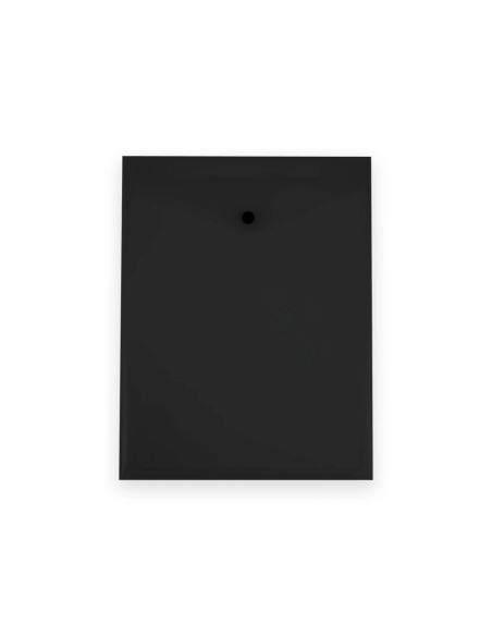 CI | Carpeta Liderpapel Dossier Broche Polipropileno Din A4 Formato Vertical Con Fuelle Negro Opaco