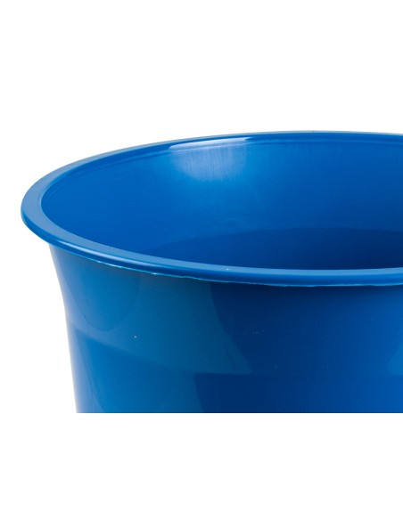 CI | Papelera plastico q-connect azul opaco 13 litros