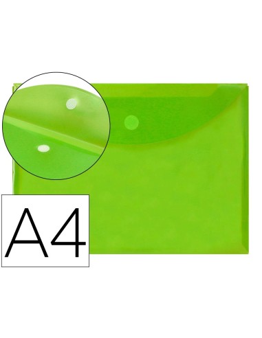 CI | Carpeta liderpapel dossier a4 cierre de velcro verde