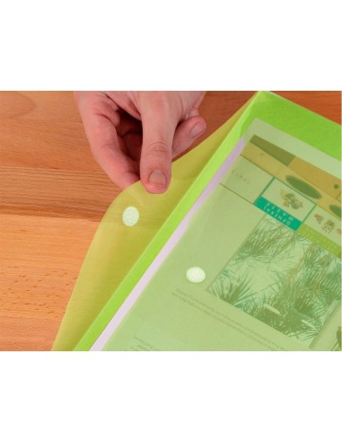CI | Carpeta liderpapel dossier a4 cierre de velcro verde