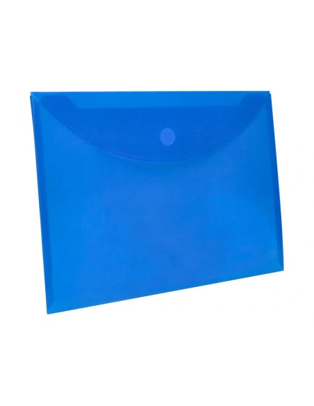 CI | Carpeta liderpapel dossier a4 cierre de velcro azul
