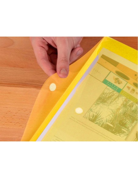 CI | Carpeta liderpapel dossier a4 cierre de velcro amarilla