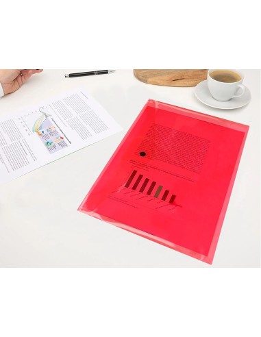 CI | Carpeta liderpapel dossier broche transparente din a4 paquete de 12 unidades colores surtidos