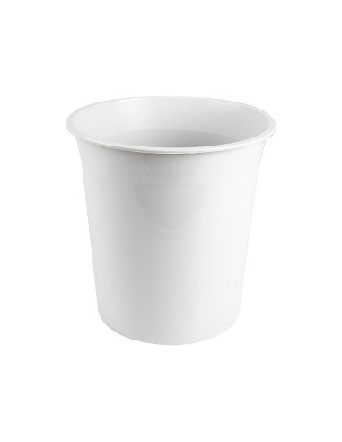 CI | Papelera plastico q-connect gris opaco 13...