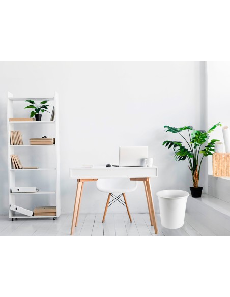 CI | Papelera plastico q-connect gris opaco 13 litros