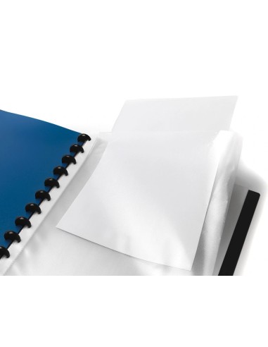 CI | Carpeta Liderpapel A4 Con 40 Fundas Intercambiables 5 Sep Sobre Y Gomilla Portada Y Lomopersonalizable Transparente