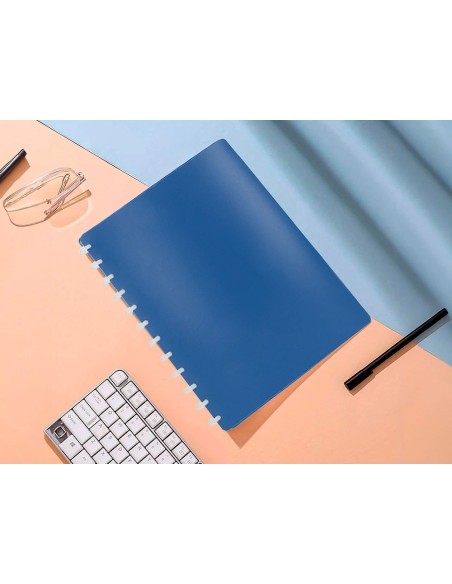 CI | Carpeta liderpapel din a4 con 20 fundas intercambiables color azul