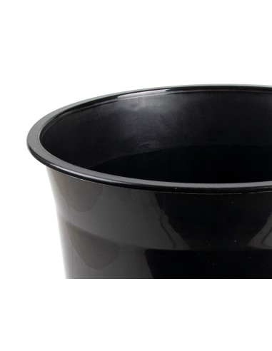 CI | Papelera plastico q-connect negro opaco 13 litros