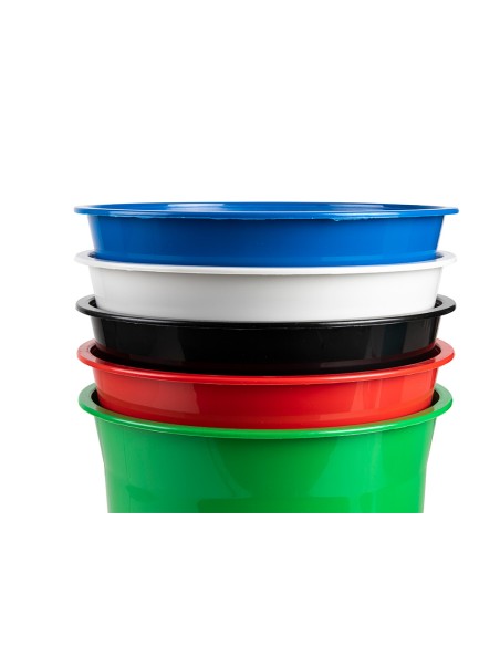 CI | Papelera plastico q-connect negro opaco 13 litros